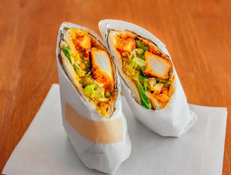 Indian wraps ready to serve